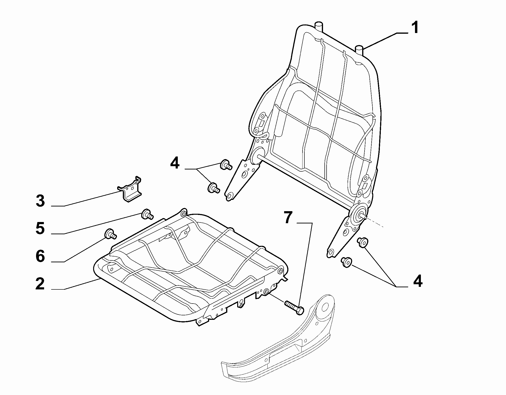 70601-021 DRIVER SEAT FRAMES