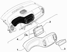 70502-020 DASHBOARD INSTRUMENT HOLDER DIALS
