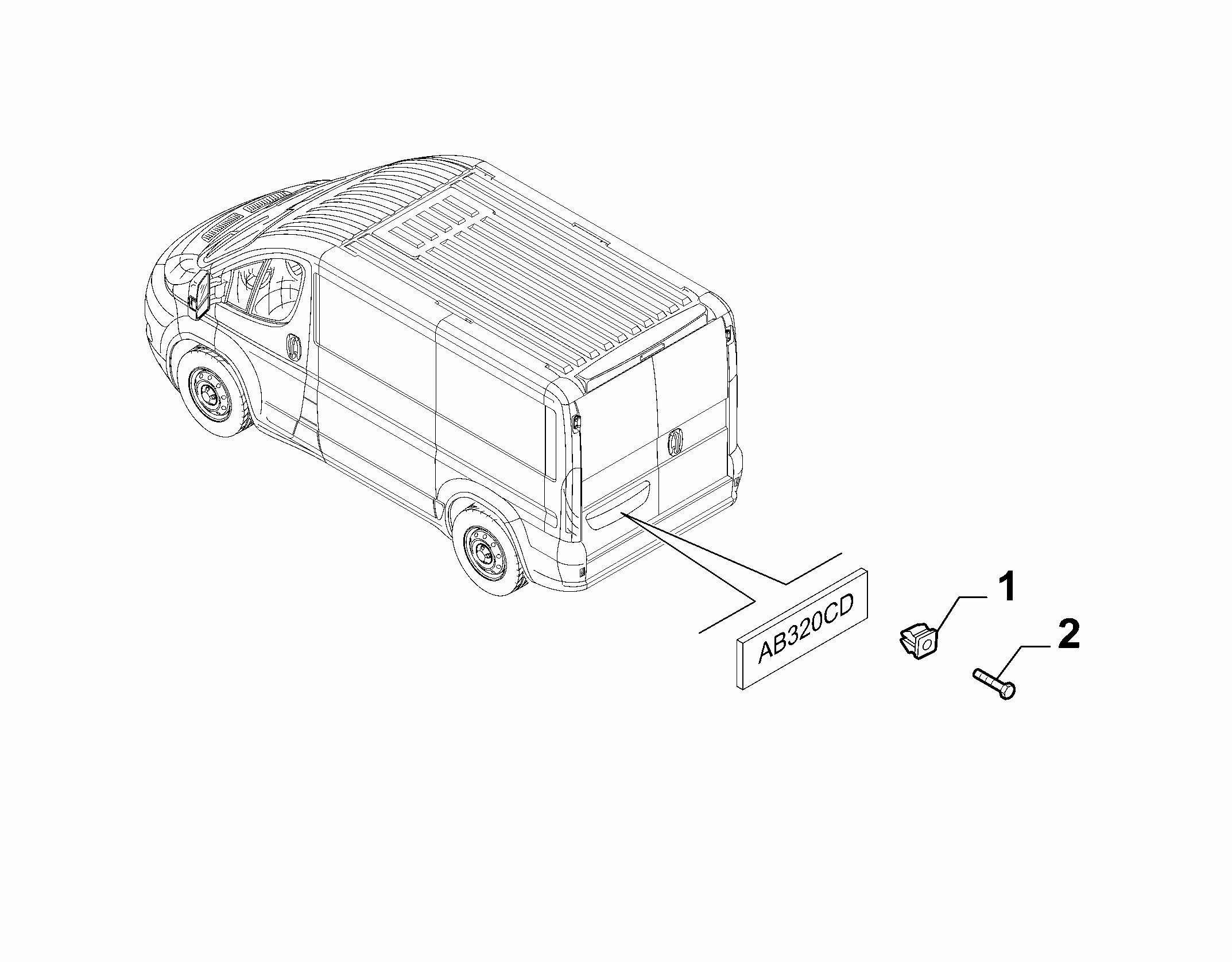 70727-040 REAR PLATE CLAMPS