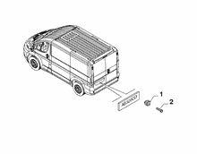 70727-040 REAR PLATE CLAMPS