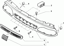 70722/00 РЕШЕТКА РАДИАТОРА 