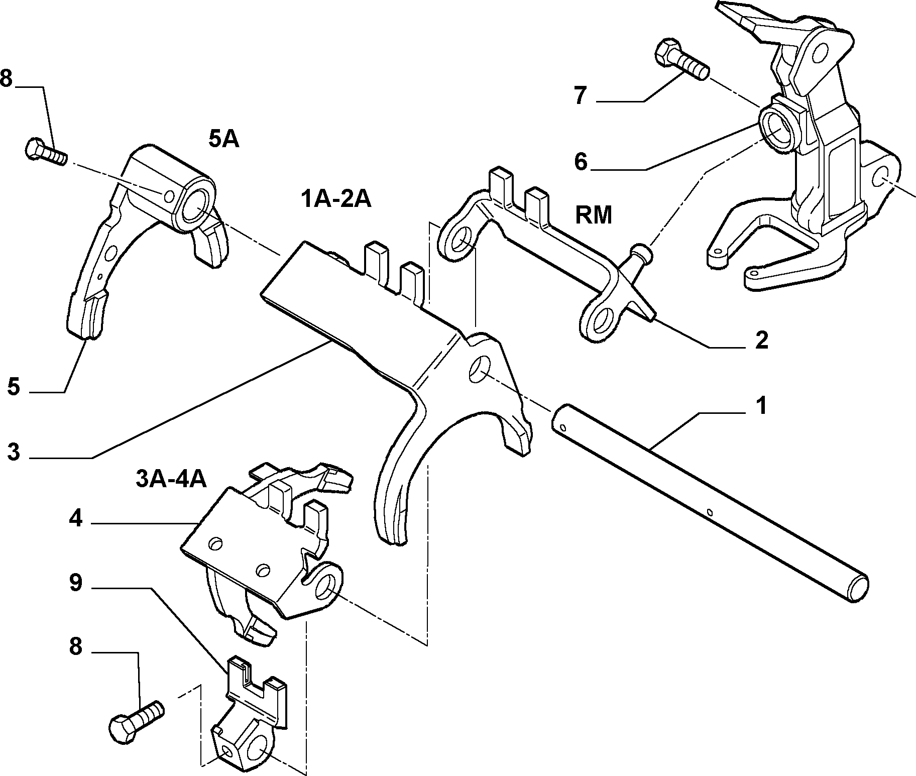 21219-020 GEAR FORKS STAMP