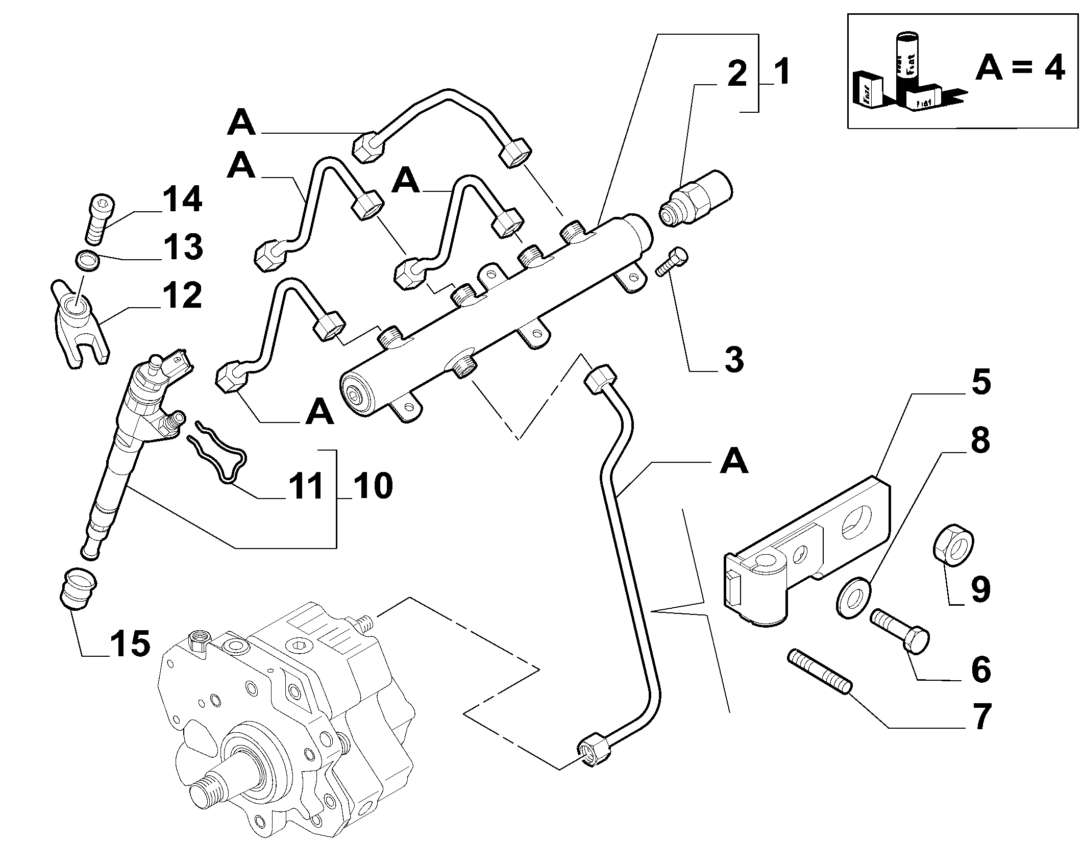 10226-020 HYDRAULIC COUNTER AND INJECTORS