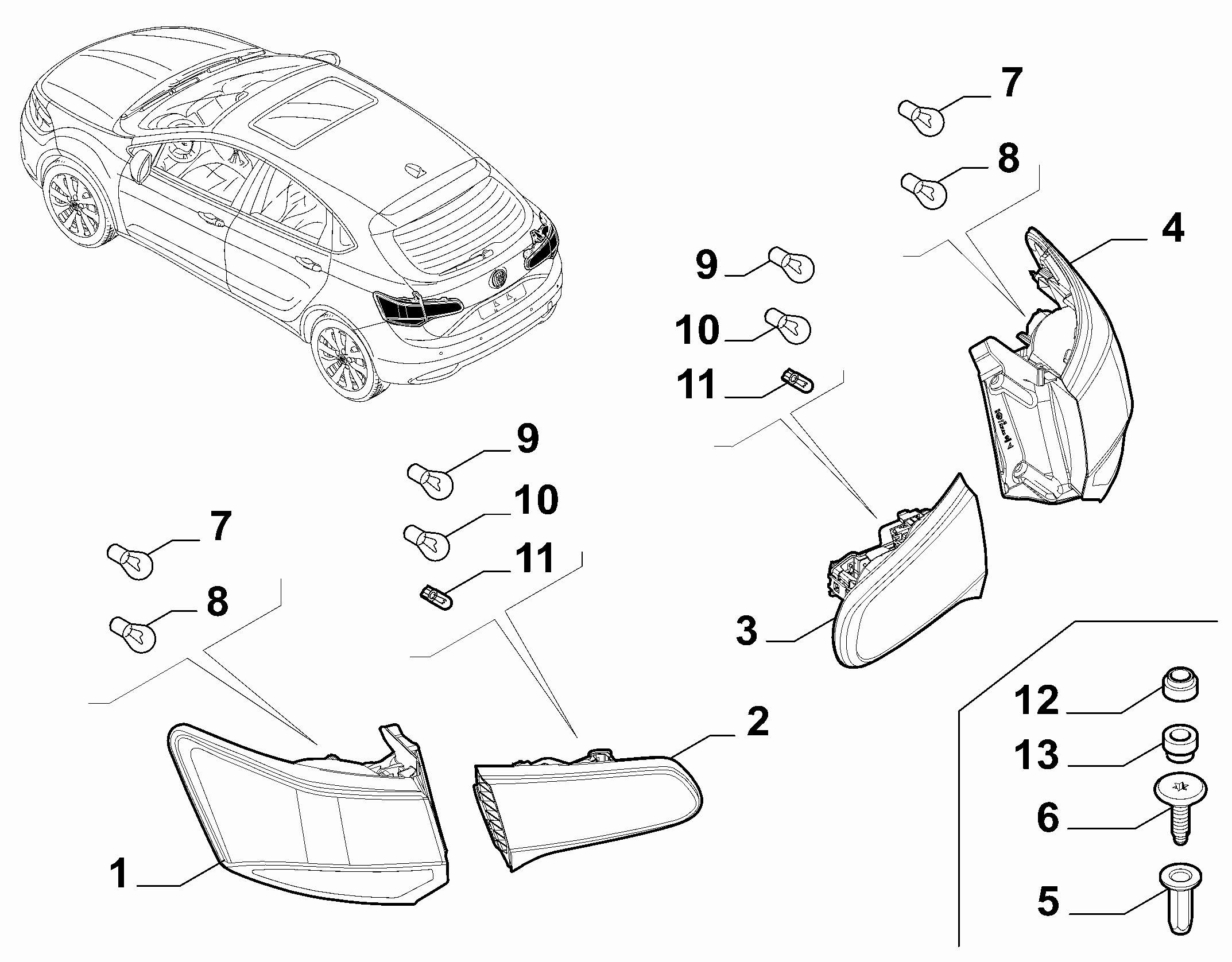 55401-030 TAIL LAMP
