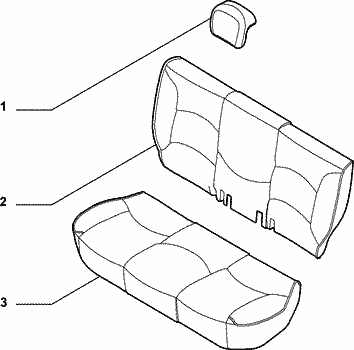 70615/00 REAR SEAT LINING 
