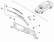 55514-010 WIPERS - ARM, BRUSHES AND MOTOR