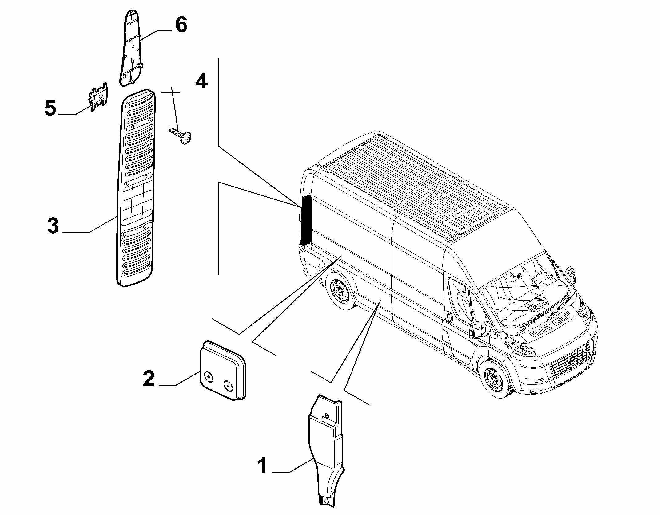 70523-110 REAR COVERS, LOWER SIDE
