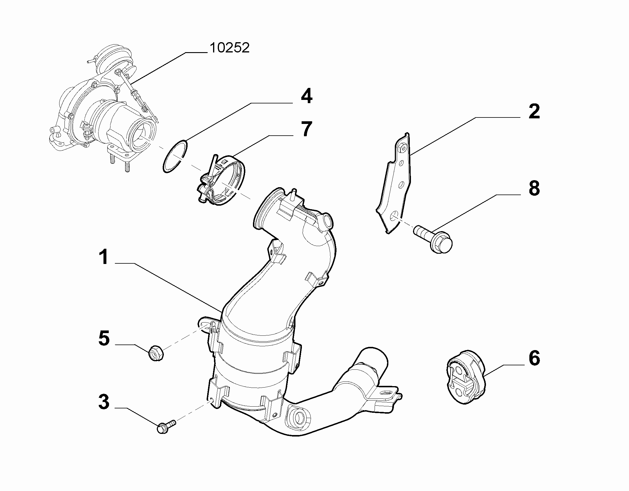 10258-010 FRONT PIPING