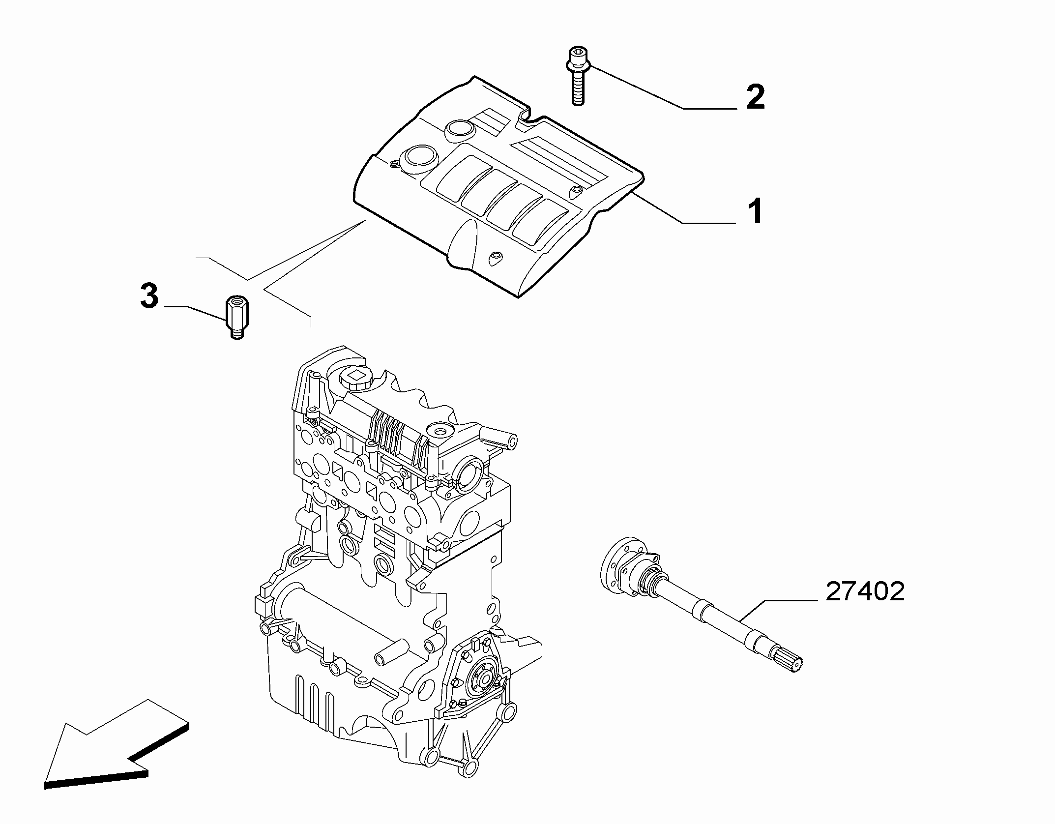 38115-040 ENGINE COVER