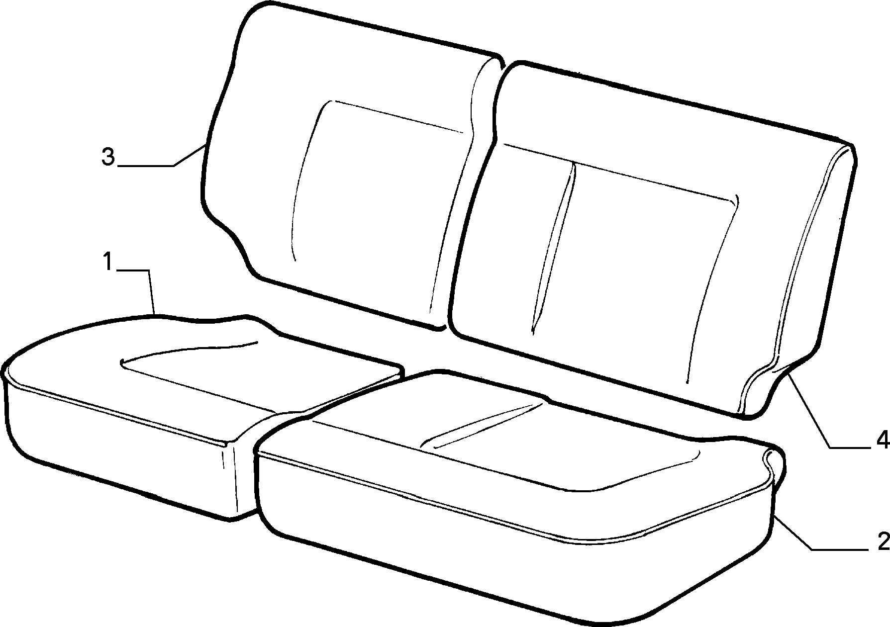 70615/06 REAR SEAT LINING