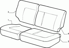 70615/06 REAR SEAT LINING