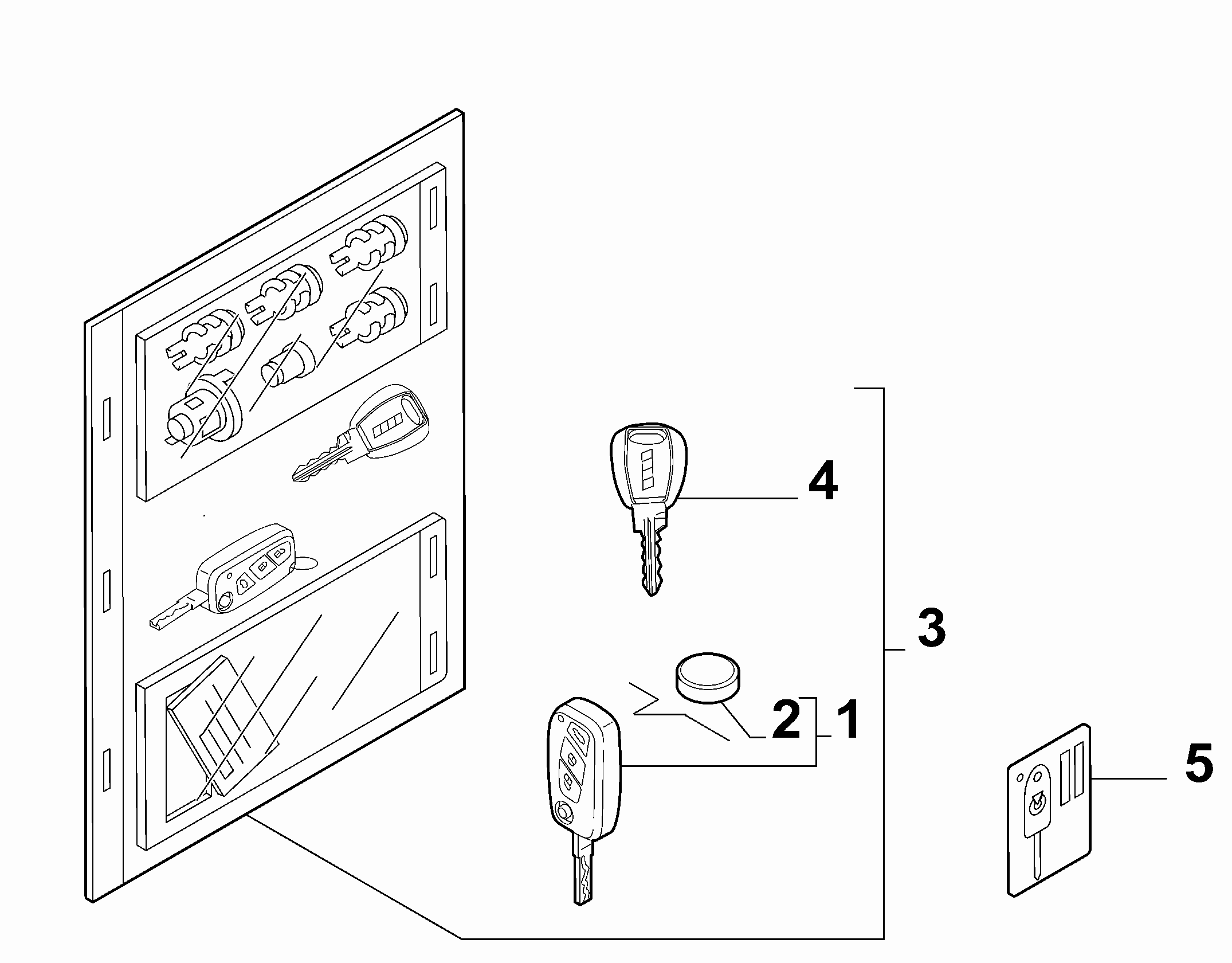 55202-020 KEY KIT AND OPENING SYSTEM