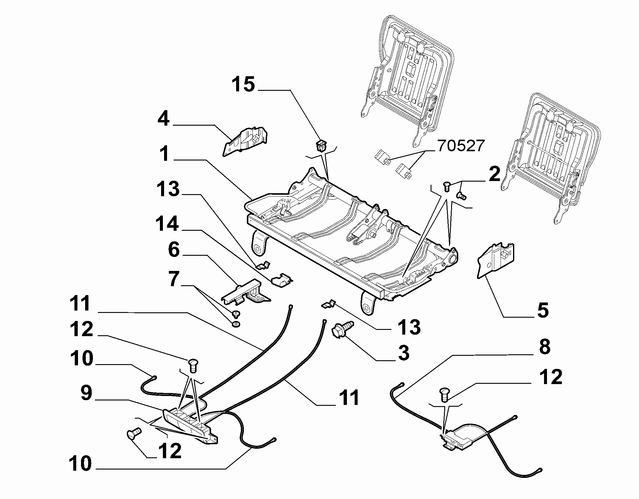 70613/02 REAR SEAT