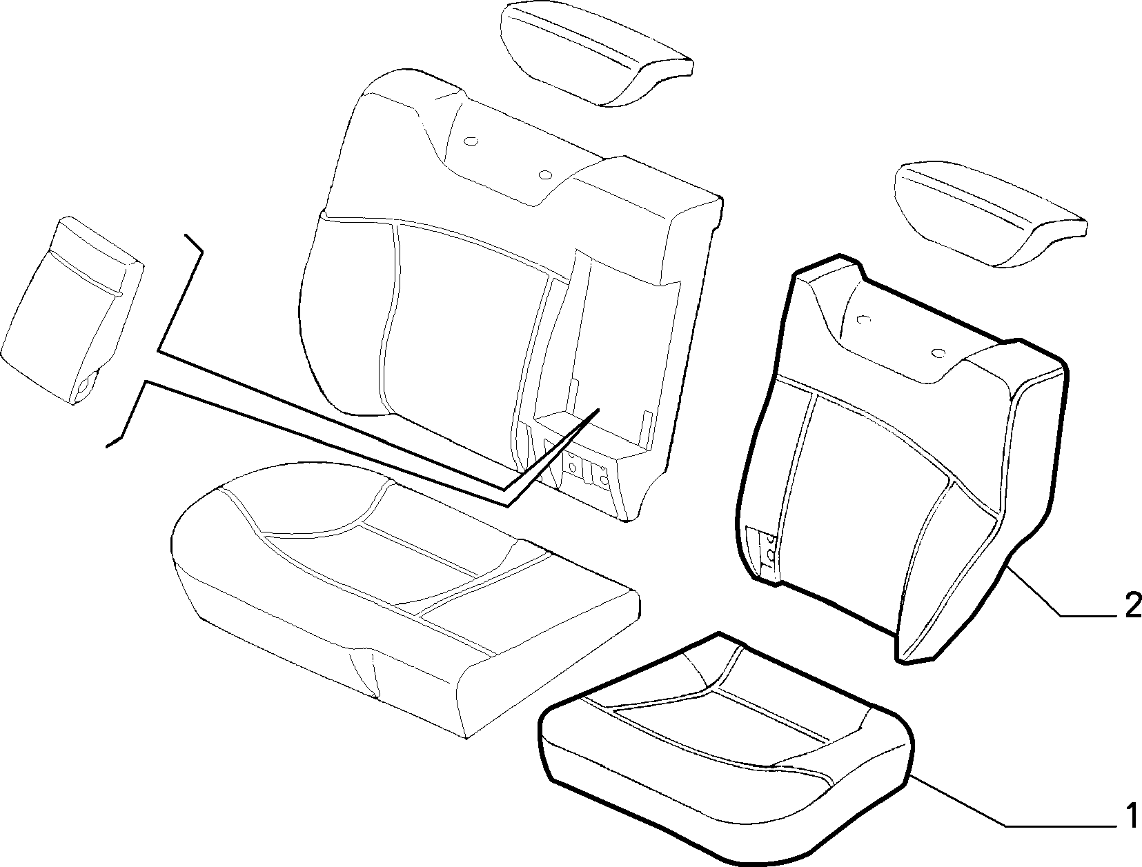 70615/01 REAR SEAT LINING