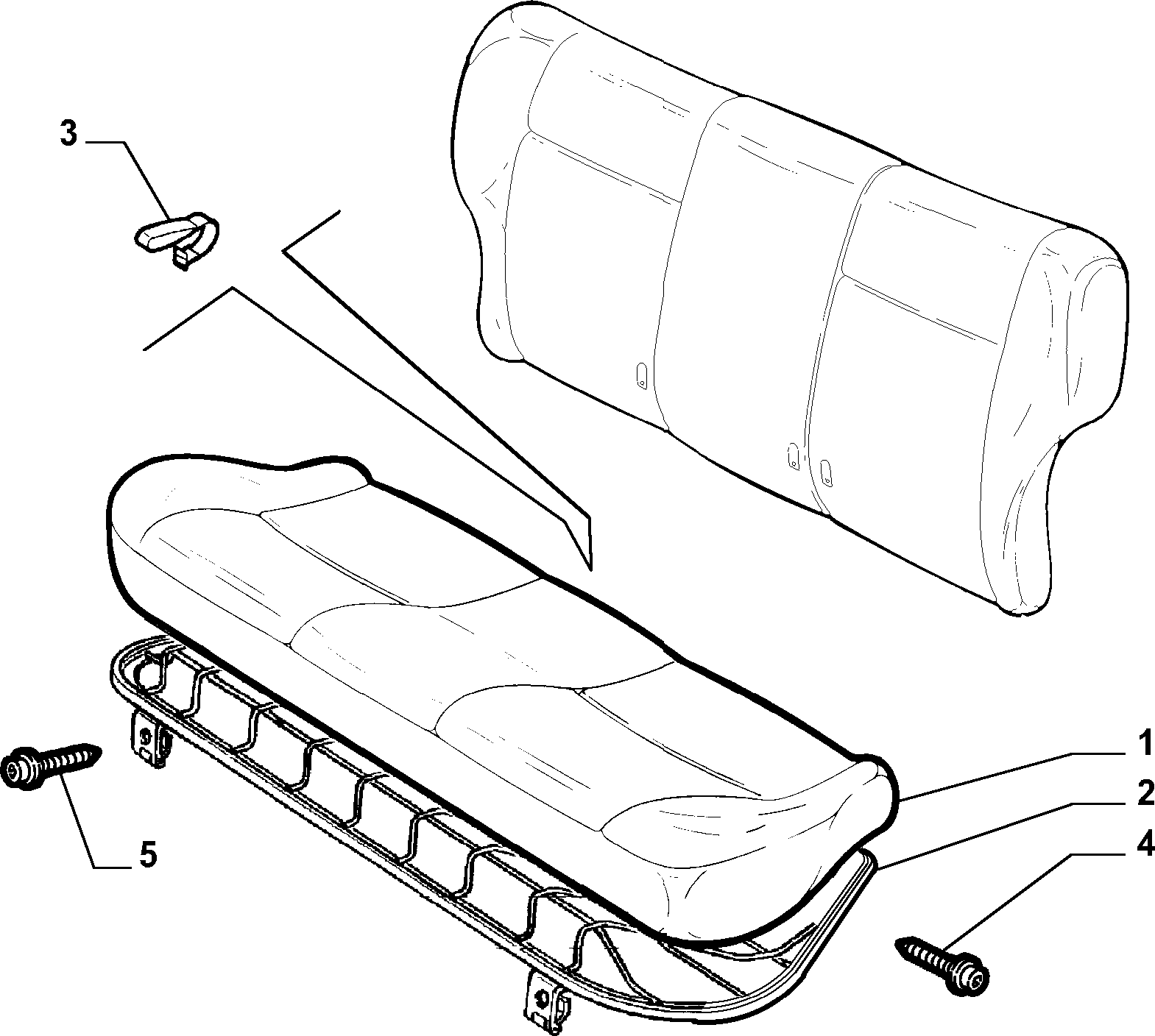 70613/00 REAR SEAT