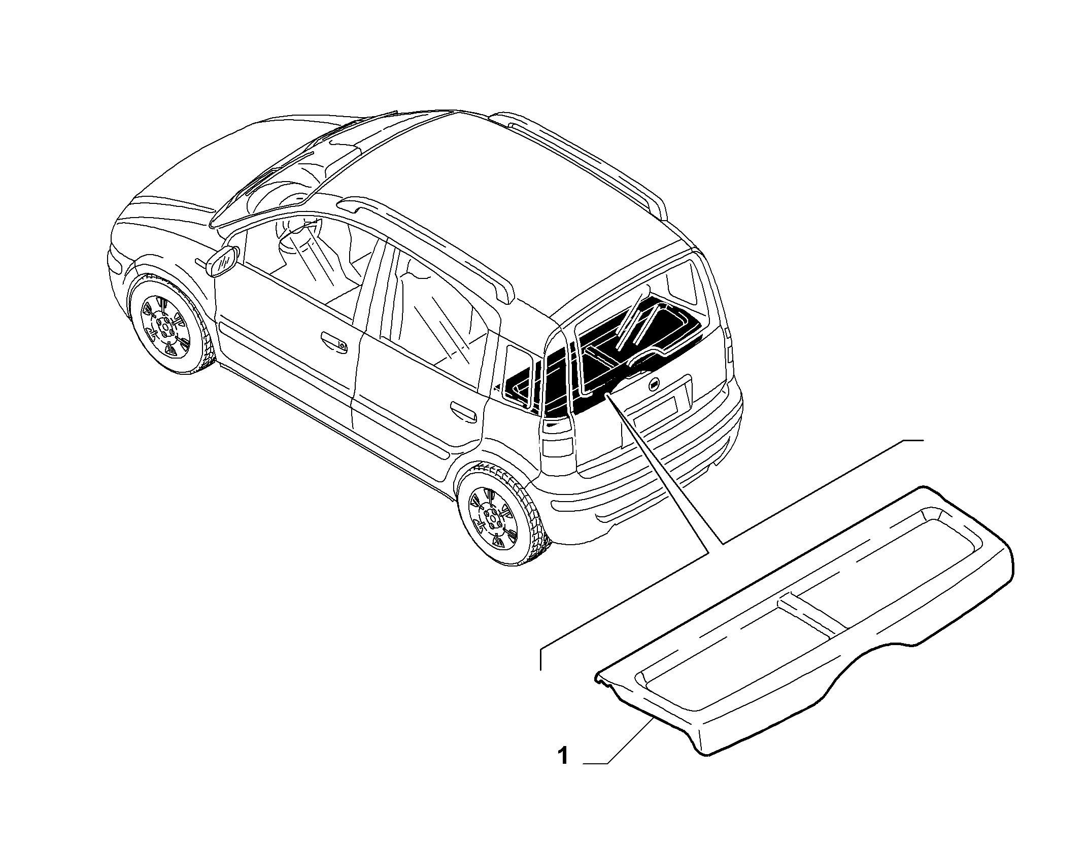 70523-070 PARCEL SHELF