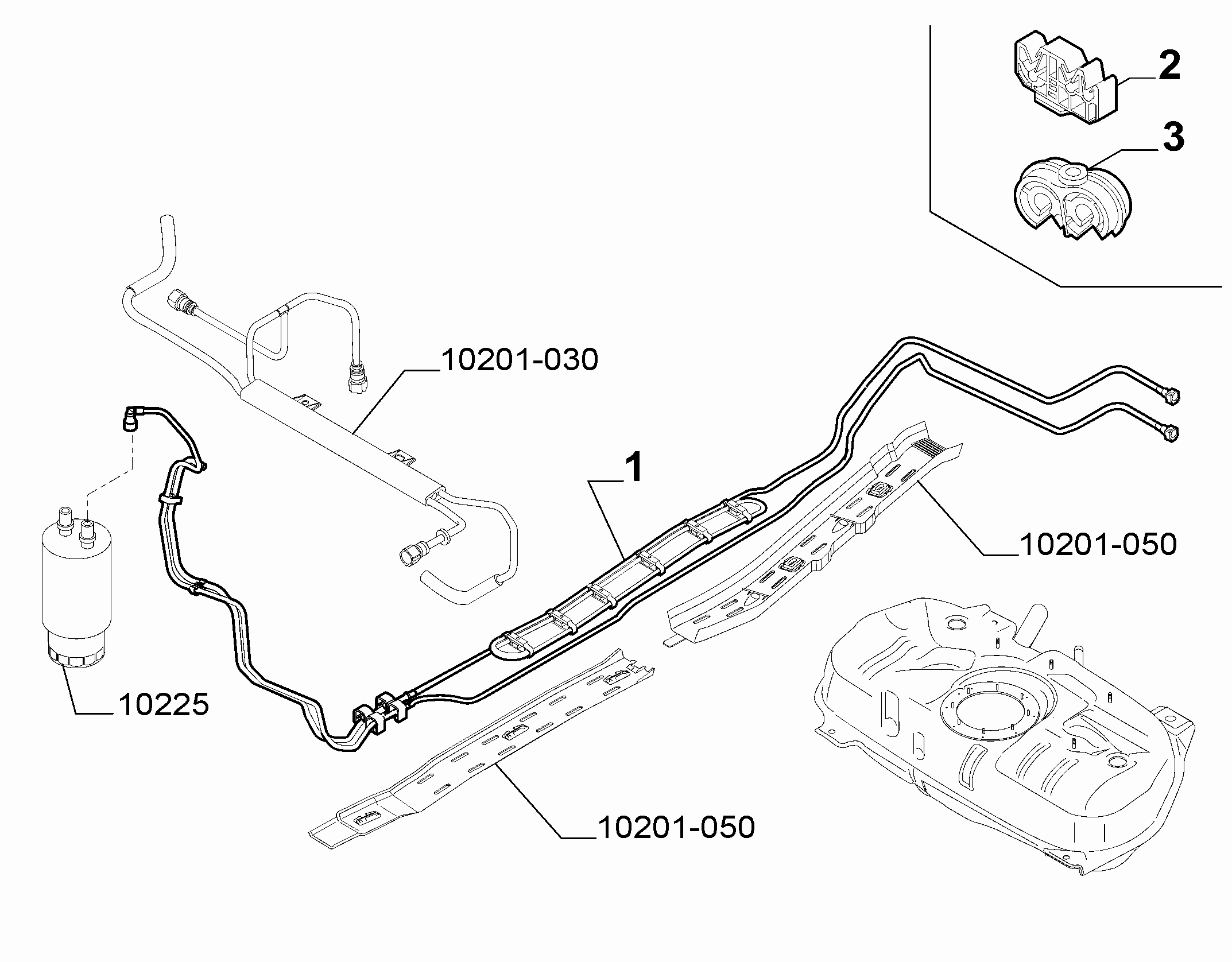10201-020 UNDERSIDE FUEL PIPES
