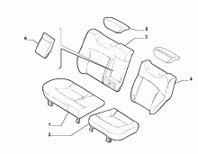 70615/07 REAR SEAT LINING