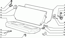 70613/00 REAR SEAT 