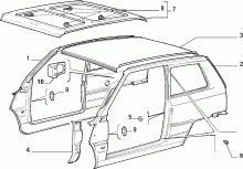 70019/00 КУЗОВ, ОБЛИЦОВКИ (ЦЕНТРАЛЬНАЯ ЧАСТЬ) 