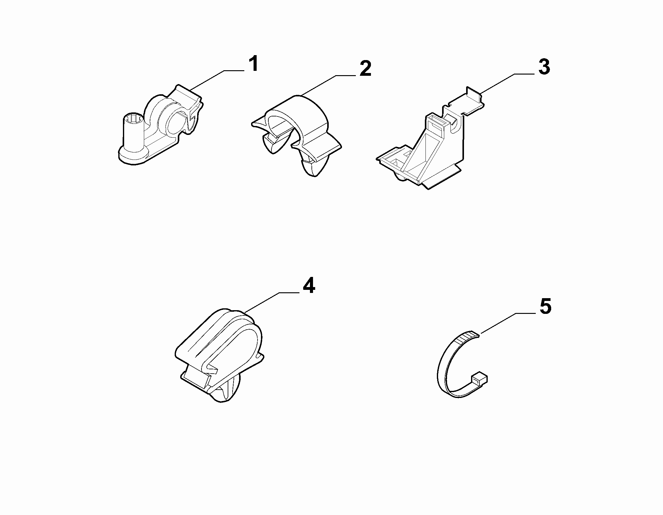 55527-030 PASSENGER COMPARTMENT AND REAR CABLE SET FASTENERS