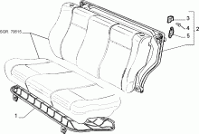 70613/00 REAR SEAT 