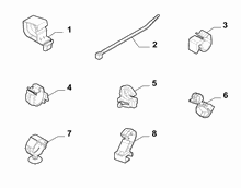 55527-030 PASSENGER COMPARTMENT AND REAR CABLE SET FASTENERS
