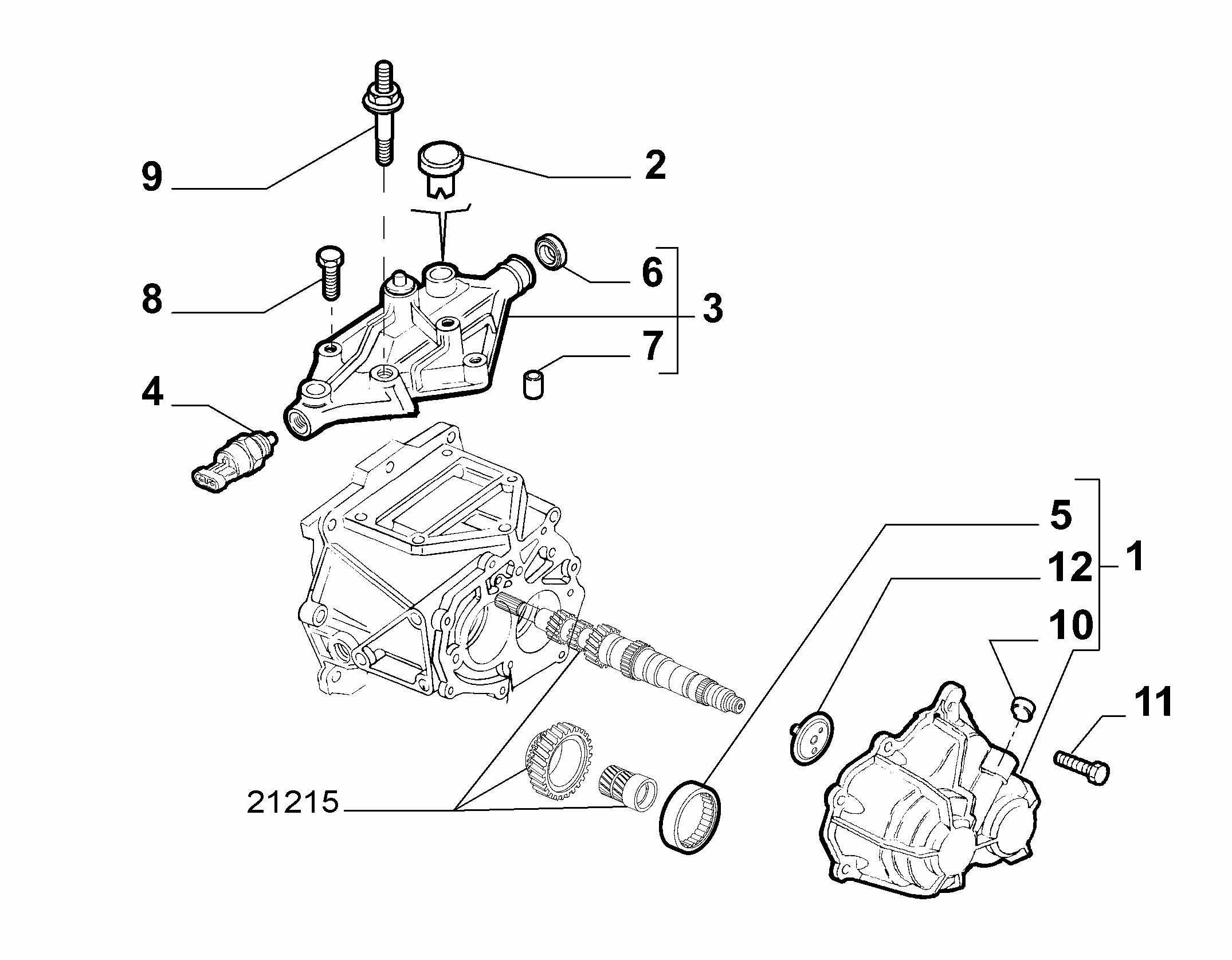 21207-020 GEAR BOX COVERS