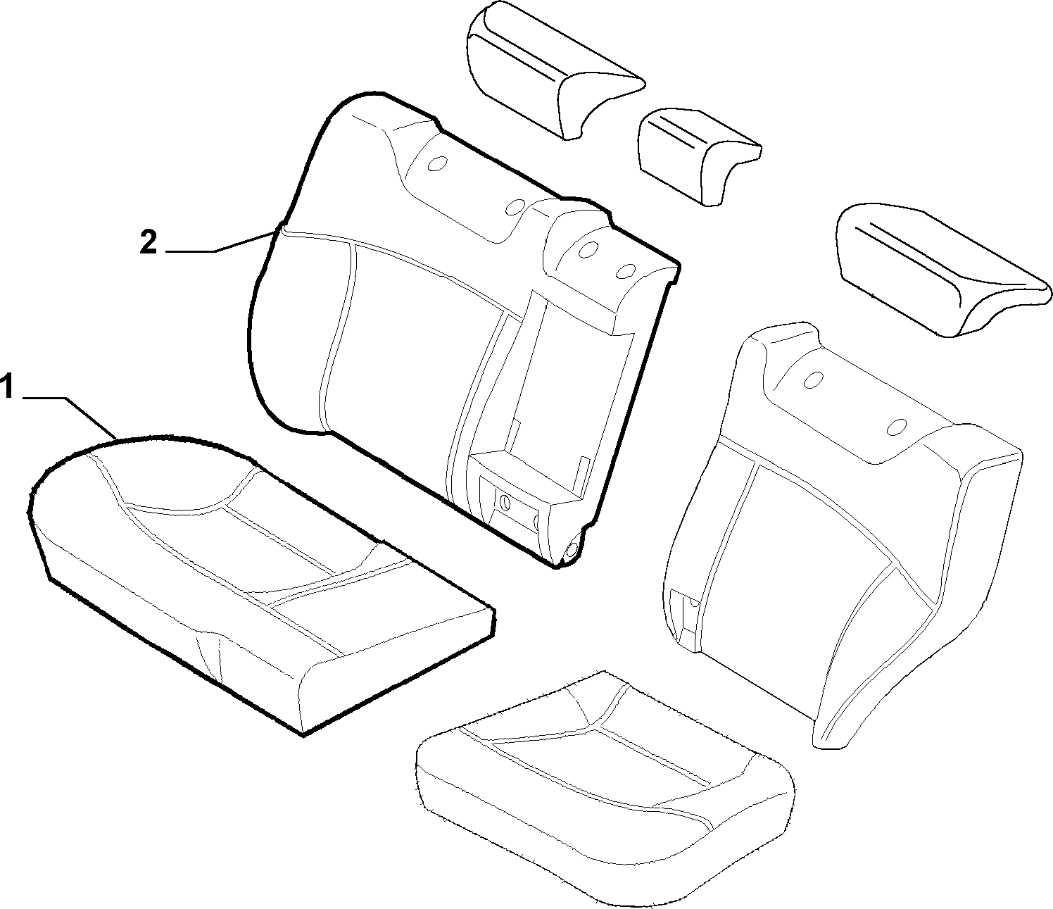 70615/03 REAR SEAT LINING