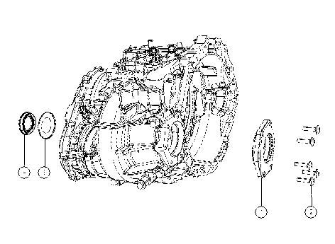 21201-030 AUTOMATIC TRANSMISSION CASE AND COVERS