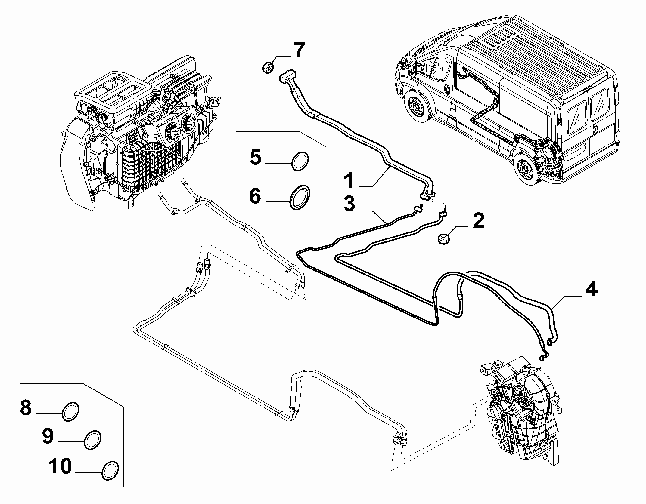50101-055 ADDITIONAL CONDITIONER GAS PIPES