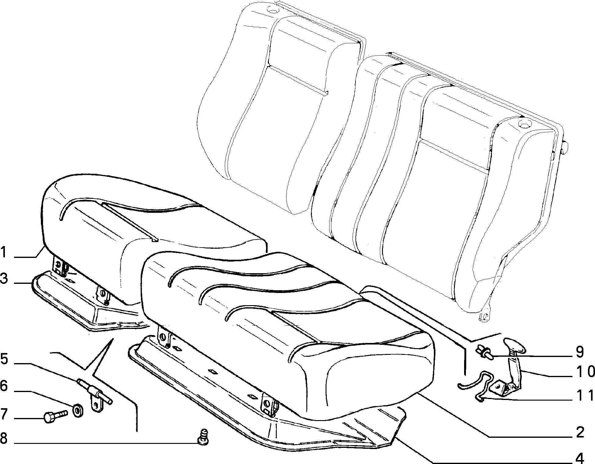70613/02 REAR SEAT