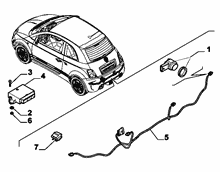 55501-060 CENTRALISED REAR PARKING SENSOR