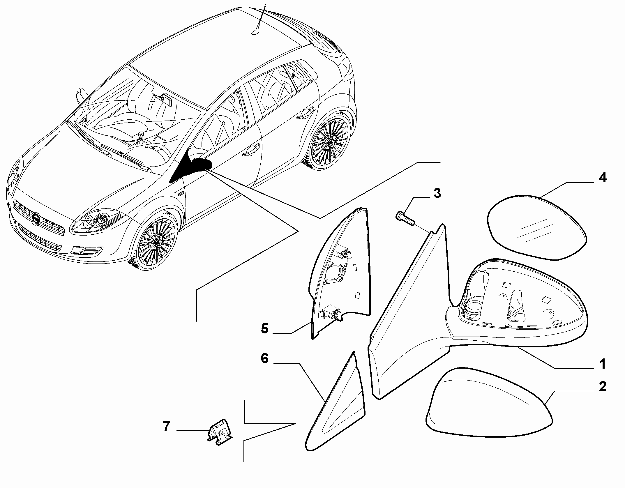 70740-020 WING MIRRORS