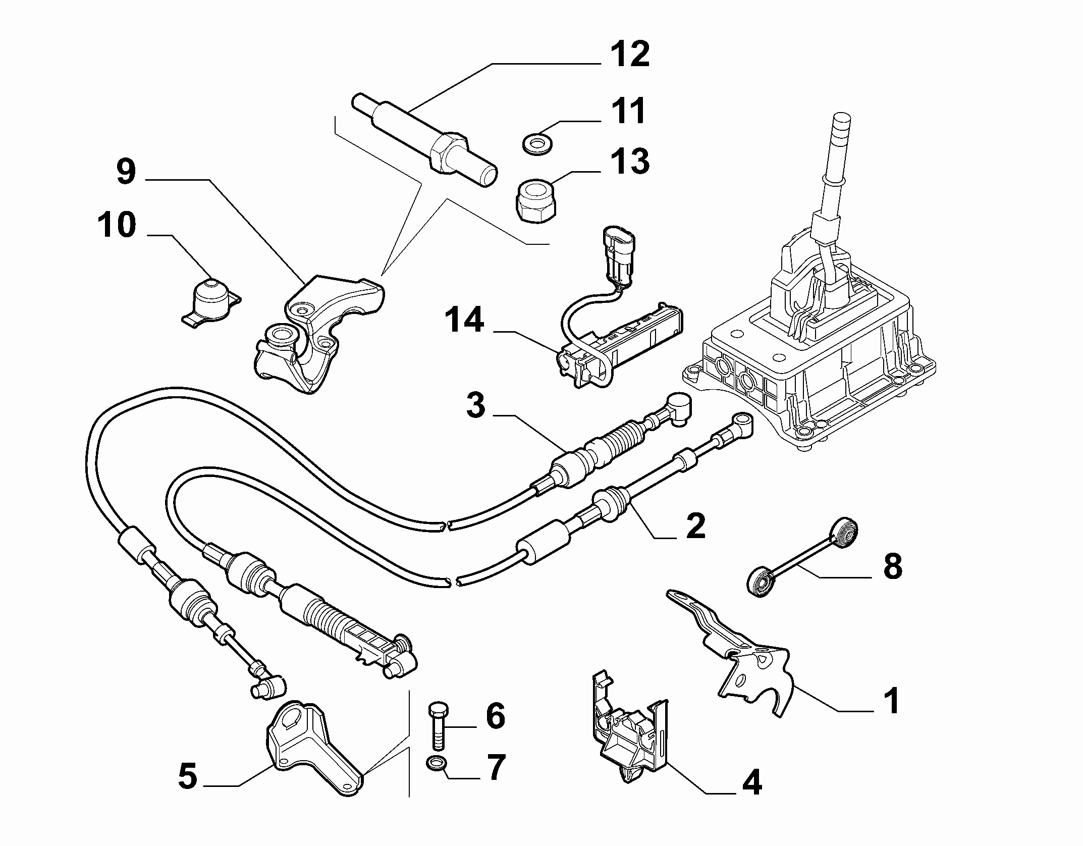 21221-020 GEAR STICK FLEX SHAFT