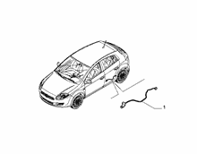 55526-020 REAR DOOR HARNESS