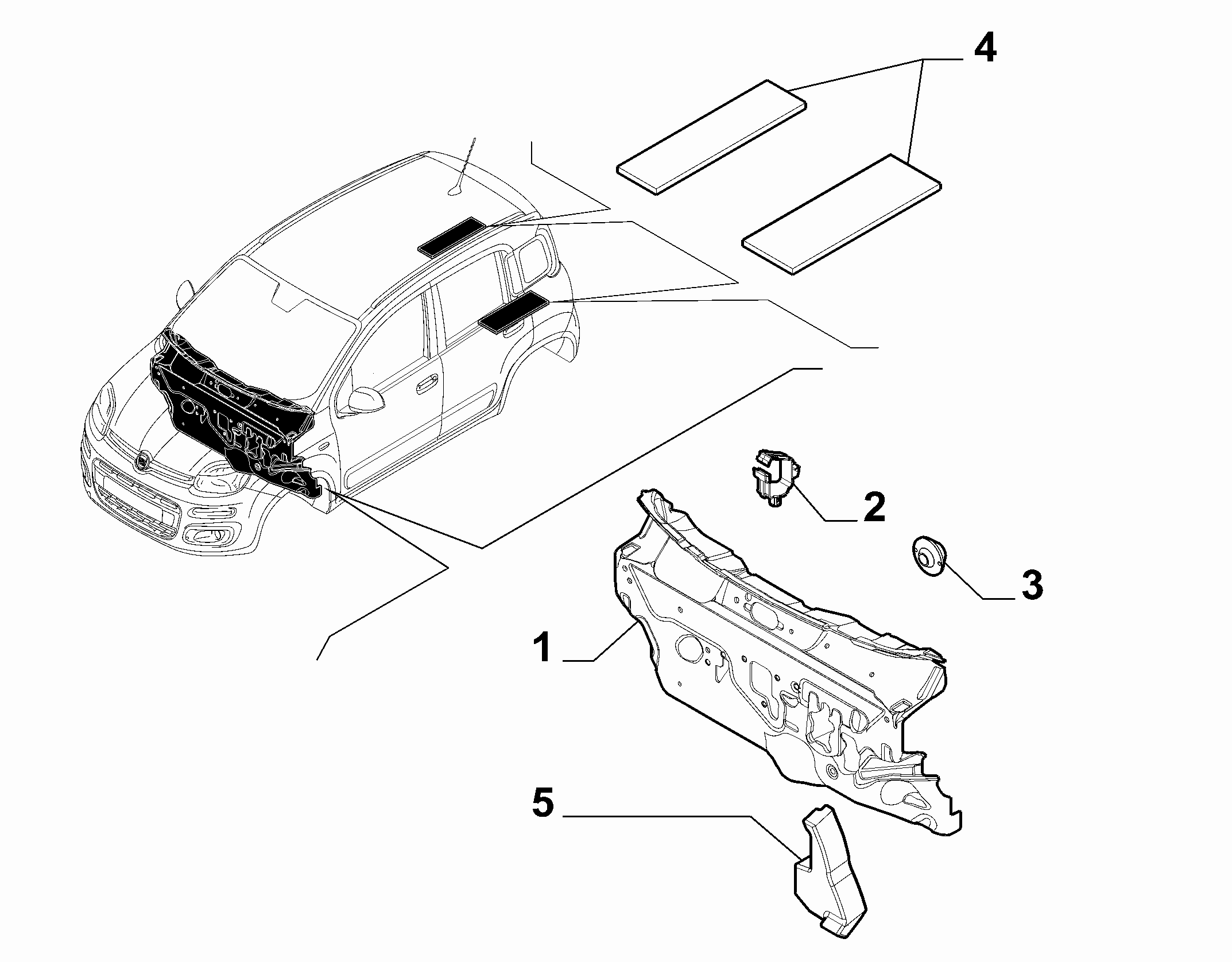 70522-020 PASSENGER COMPARTMENT INSULATION AND PADDING