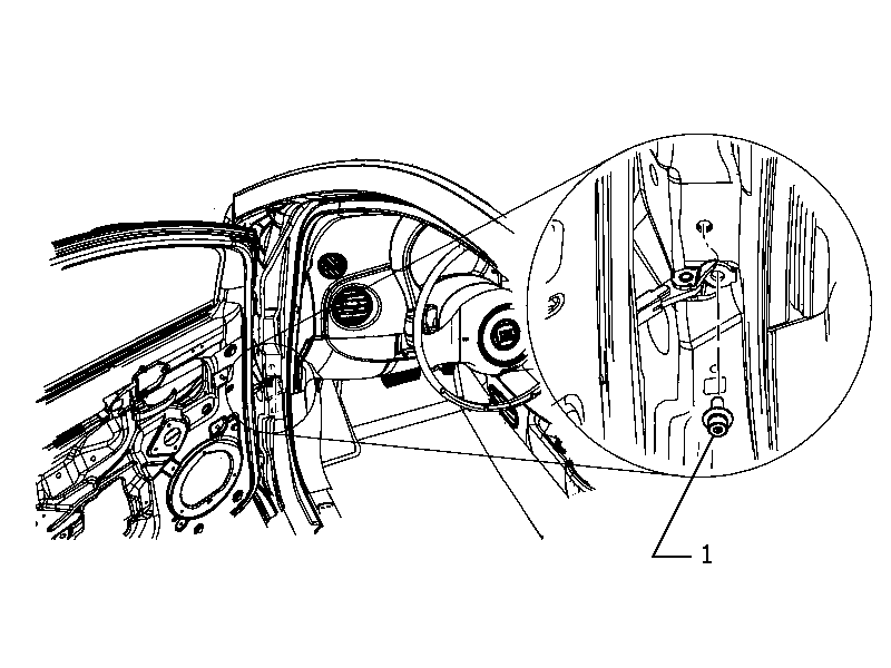 70129-020 FRONT SIDE DOOR HINGE AND SCREW