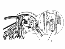 70129-020 FRONT SIDE DOOR HINGE AND SCREW