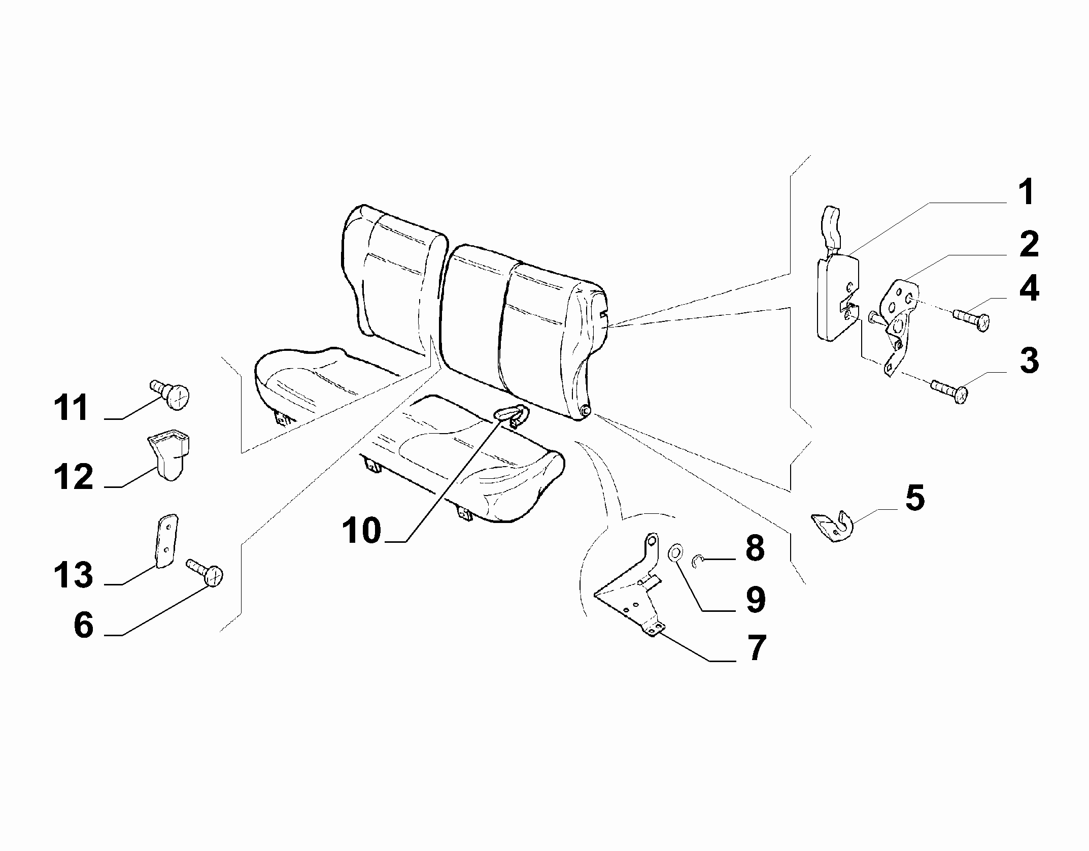 70613/07 REAR SEAT