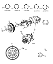 10103-010 ENGINE SHAFT AND HALF BEARING