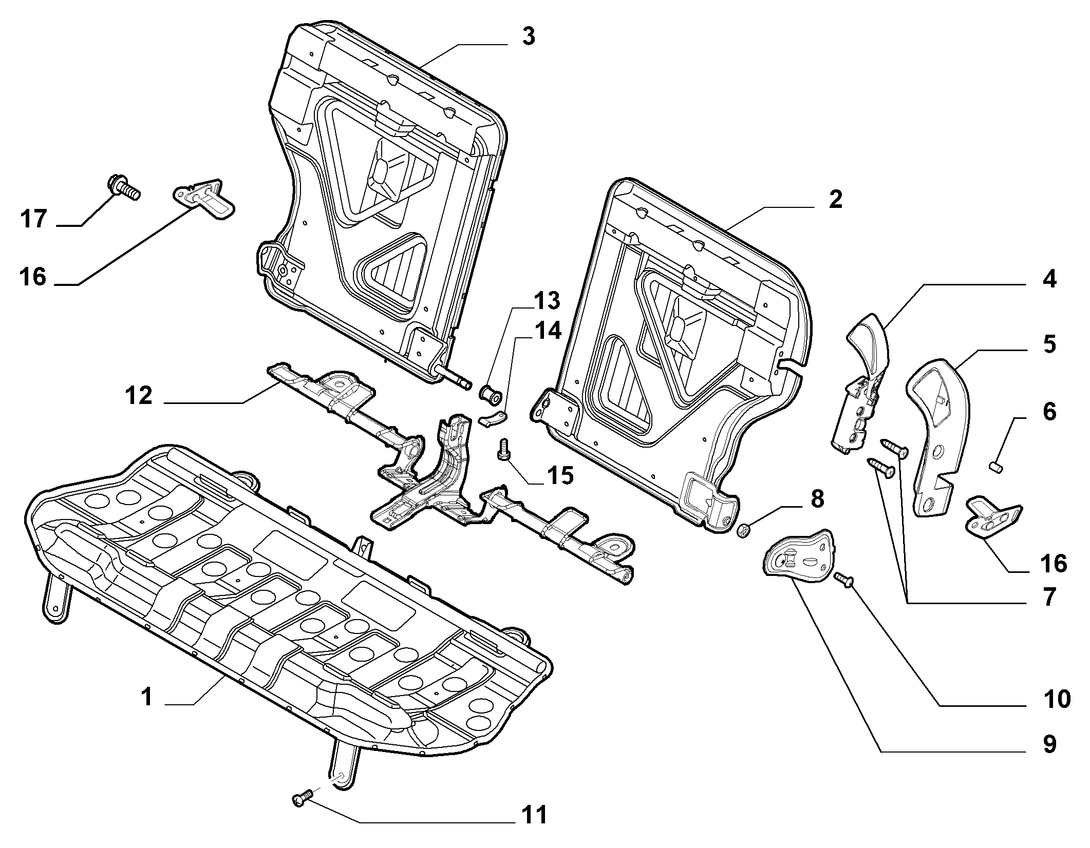 70613/01 REAR SEAT