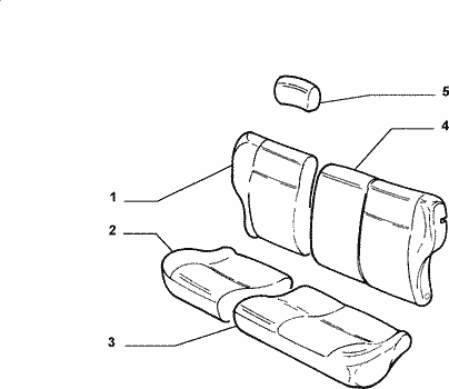 70615/07 REAR SEAT LINING