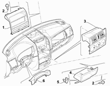 70502-020 DASHBOARD INSTRUMENT HOLDER DIALS