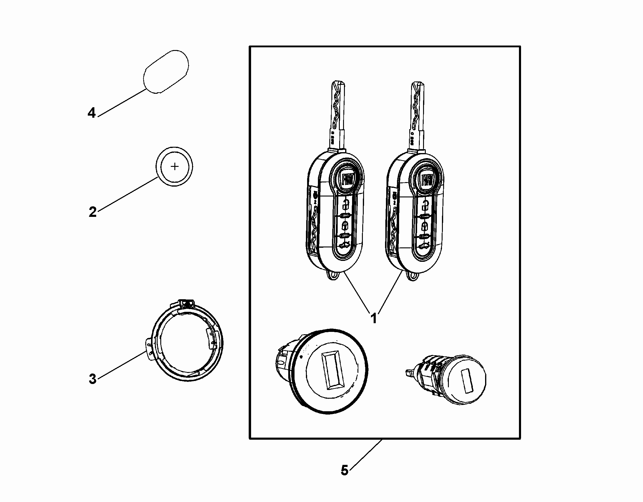 55202-020 KEY KIT AND OPENING SYSTEM