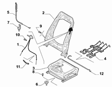 70601-020 FRONT SEAT FRAME