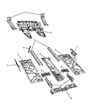 70006-010 CENTRAL FLOOR PANEL