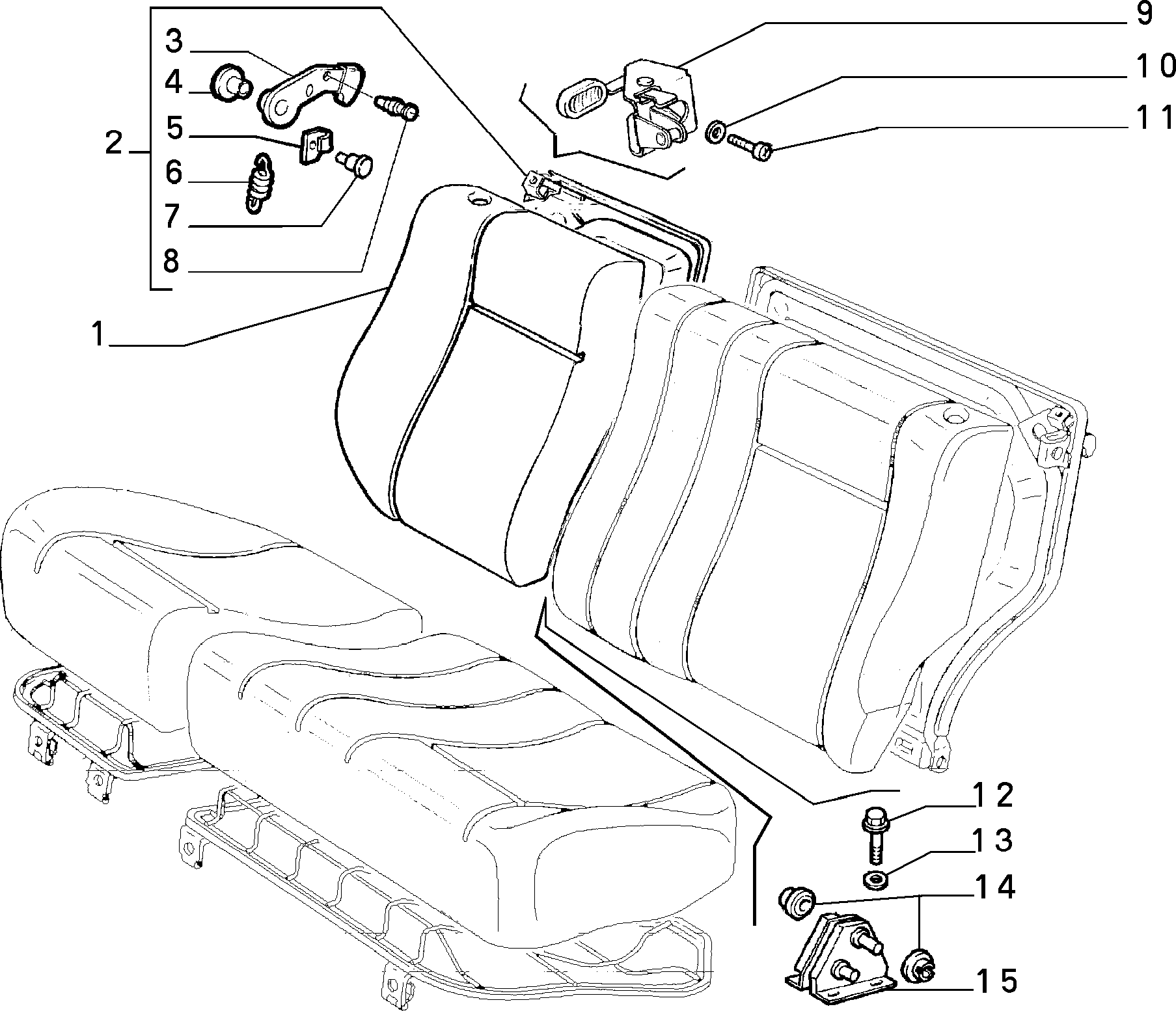 70613/01 REAR SEAT