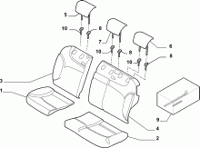 70615/22 REAR SEAT LINING