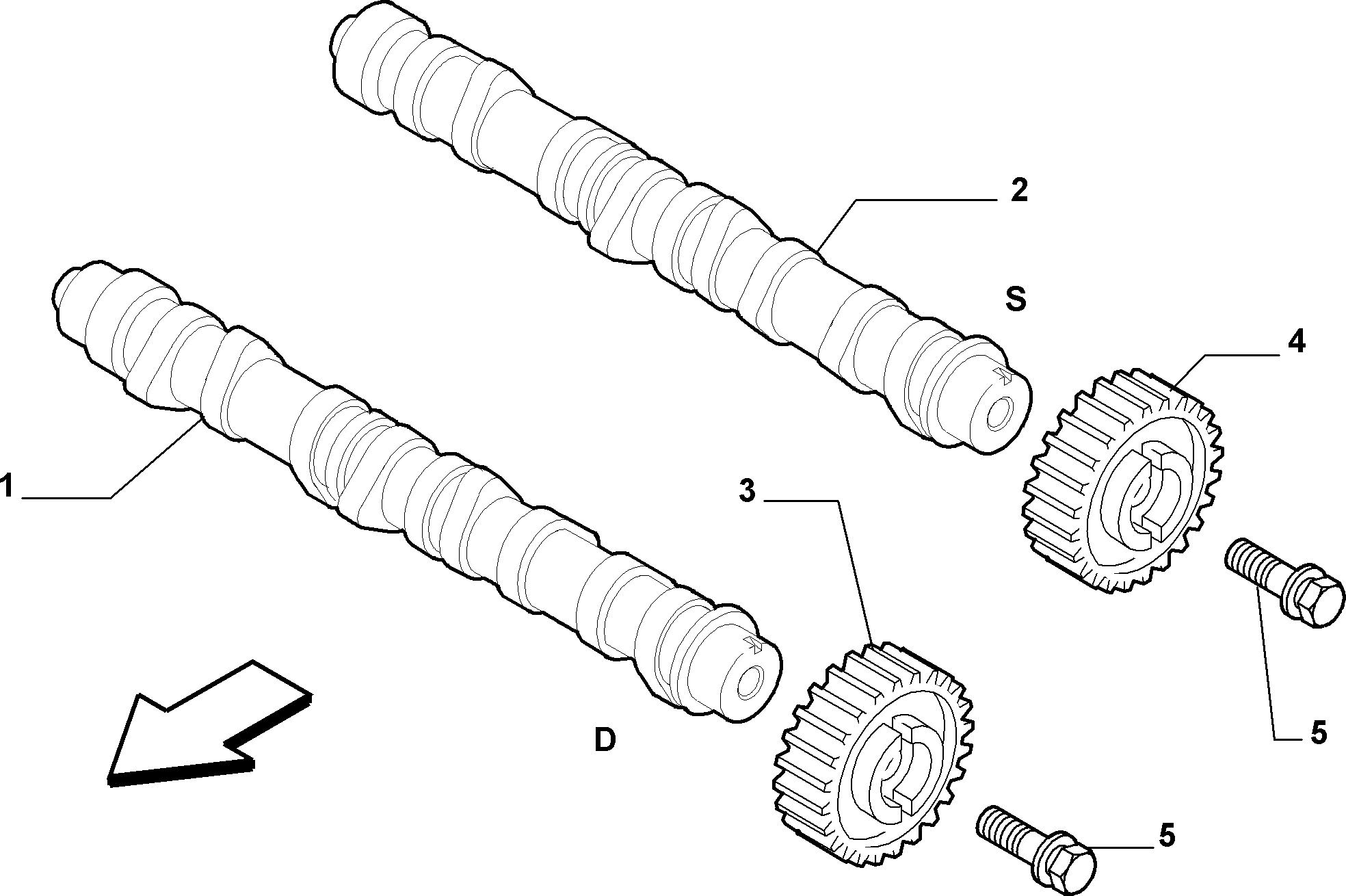 10107-010 CRANKSHAFT AND GEAR TIMING SYSTEM